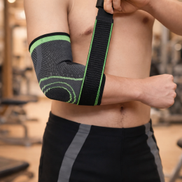 Еластичний спортивний компресійний бандаж-налокітник на лікоть (205/1612)