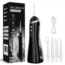 Портативний акумуляторний іригатор для порожнини рота з насадками USB Type-C (509/3104)