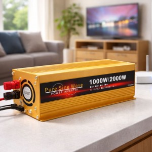 Перетворювач напруги з чистою синусоїдою 2V/220V HOULI 1000/2000Вт 12-220V