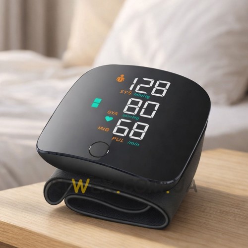 Автоматичний тонометр на зап'ястя з голосовим помічником, акумуляторний Intelli System S-979 укр. мова