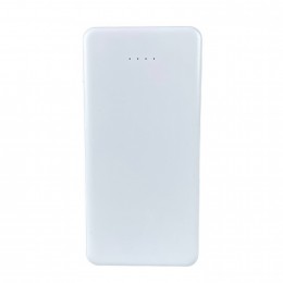 Портативний зарядний пристрій-повербанк micro-usb, type-c, usb-a УМБ Power Bank 10000 mAh Білий