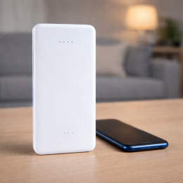 Портативний зарядний пристрій-повербанк micro-usb, type-c, usb-a УМБ Power Bank 10000 mAh Білий