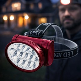 Налобний портативний акумуляторний світлодіодний ліхтар YJ 1898 Lantern Червоний (YAB)