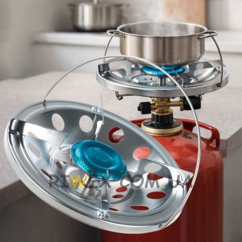 Латунна тарілка-пальник діаметром 21 см MODEL ITALY для встановлення на газовий балон (JS/966)