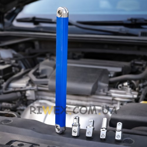 Торцевий подовжувальний ключ з храповим механізмом 1/2 дюйми, 1/4 дюйми, 3/8 дюйми (205/4249)