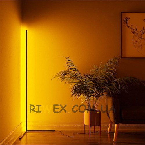 Угловой напольный LED светильник с пультом управления 140 см. Теплое/Холодное свечение (237/EL-2185-1)