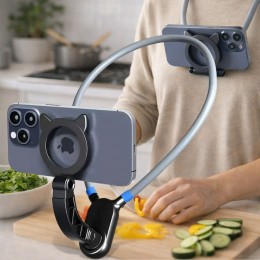 Нашийний магнітний тримач мобільного телефону для взаємодії без рук  19х17 см (205/4322)