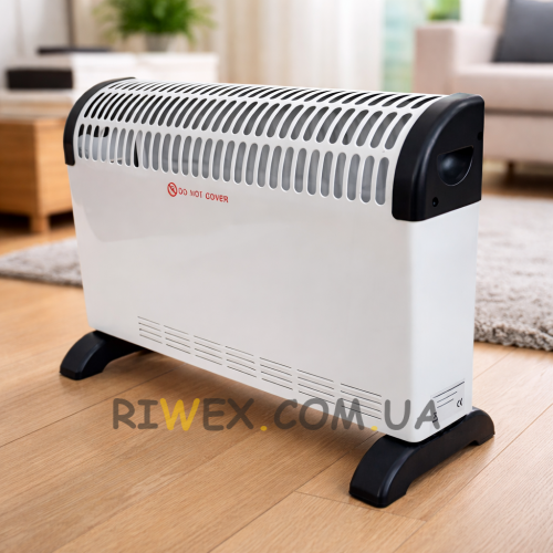 Конвекційний електричний радіатор-обігрівач на колесах Crownberg CB-2000 2000 Вт (243)