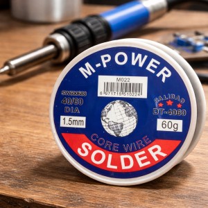 Припій паяльний в котушці M-Power DT-4060 1,5мм, 60г 40/60 DIA