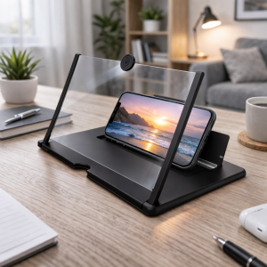 Підставка під телефон, планшет ЗD збільшувальне скло для екрану Enlarged Screen Чорний