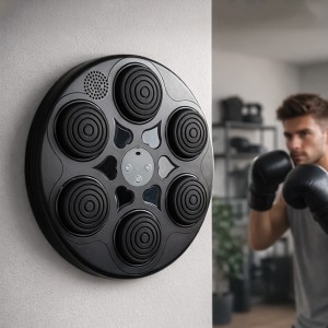Настінний тренувальний боксерський тренажер з музикою та підсвіткою на 6 мішень (JM/6378)