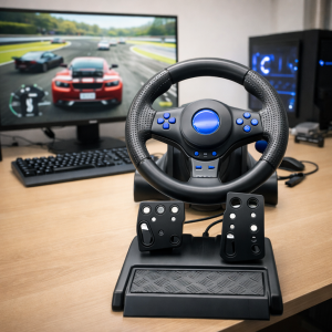 Ігрове кермо з коробкою передач і педалі 7в1 GT-V7 для Switch/Xbox One/Xbox 360/PS4/PS2/PS3/PC (206/93757)