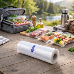 Вакуумні пакувальні пакети для вакуматора рифлені 15 см х 5 м (JM/7365)