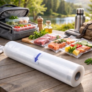 Вакуумні пакувальні пакети для вакуматора рифлені 25 см х 5 м (JM/7365)