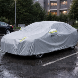 Водонепроникний тент/чохол на автомобіль від сонця та снігу Car Cover XXL (540х175х120 см) Сірий (205)