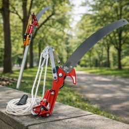 Гілкоріз-пила висотний з храповим механізмом FTM SK5 з телескопічної ручкою до 297 см  (AMN/M216)