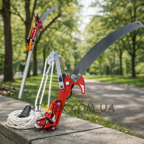 Гілкоріз-пила висотний з храповим механізмом FTM SK5 з телескопічної ручкою до 297 см  (AMN/M216)