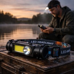 Налобный LED фонарь BL-211 с магнитом и USB зарядкой, 150Lm, водозащита, аккумуляторная XPE COB (212/7846) Налобный LED фонарь BL-211 с магнитом и USB зарядкой, 150Lm, водозащита, аккумуляторная XPE COB (212/7846)