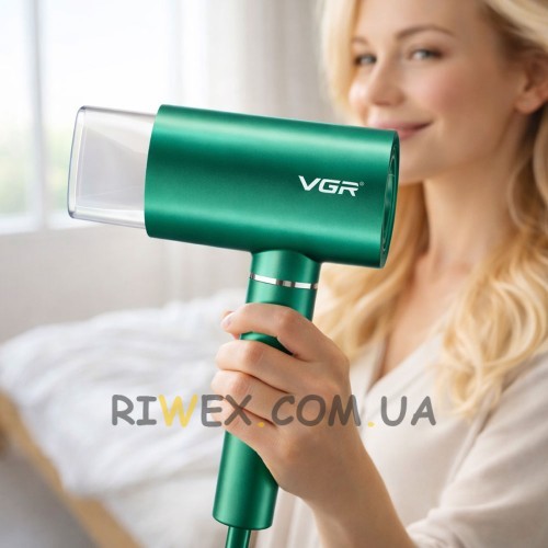 Фен професійний для сушіння та укладання волосся VGR V-431, Зелений (JM/5986)