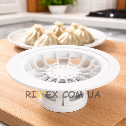 Ручний апарат для ліплення хінкалі, хінкальниця Білий (509/2390)