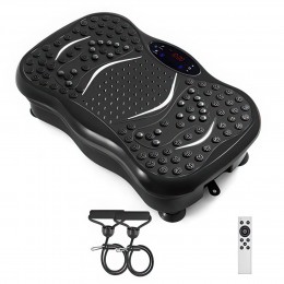 Тренажер-виброплатформа для похудения и тренировок с пультом управления и эспандерами (509/3218)