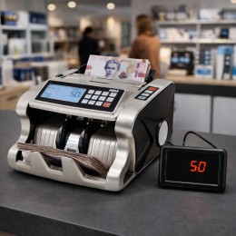 Професійний лічильник купюр NRJ AL-6600 UV/MG з перевіркою підробок, LCD екран (JM/6197)