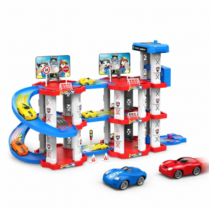 Іграшковий набір машинок трек паркінг Childrens Rail Car "Щенячий патруль" 75 деталей 3 машинки (509/3598)