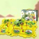 Розвиваюча дитяча іграшка-пазл з машинками 5PCS Rail Car Жовтий (509/3548)