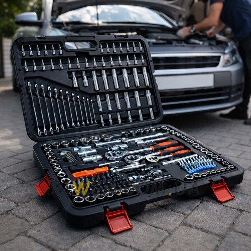 Комплект инструментов на 216 предметов универсальный в кейсе (JM/5533)