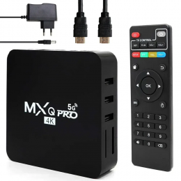 Смарт ТВ приставка-медиаплеер для телевизора Android 4GB/64GB з пультом керування MXQ 4K Pro (509/2654)