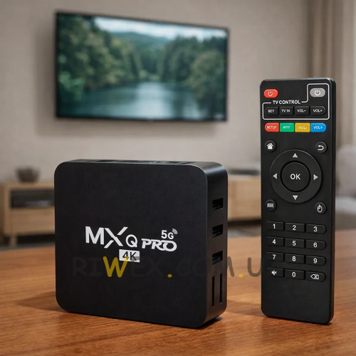 Смарт ТВ приставка-медиаплеер для телевизора Android 4GB/64GB з пультом керування MXQ 4K Pro (509/2654)