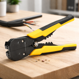 Посилені кліщі для обтиску клем і зняття ізоляції (стріпер-кримпер) (509/4668)