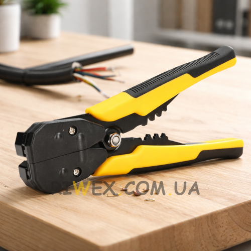 Посилені кліщі для обтиску клем і зняття ізоляції (стріпер-кримпер) (509/4668)