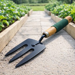 Ручна садова вилка Garden Tools 34,5 см металева для аерації та обробки ґрунту (YAB)