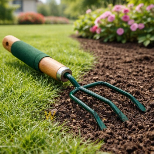 Садовий розпушувач ґрунту Garden Tools 30,5 см металевий із зручною ручкою (YAB)