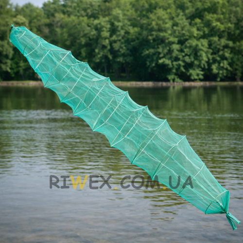 Раскладная раколовка гармошка кордовая сетка 18 входов 10 м 25х40 см ячейка 20 мм