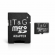 Карта пам'яті T&G MicroSD 64GB Class 10 з SD адаптером для телефону, фотоапарата, відеореєстратора