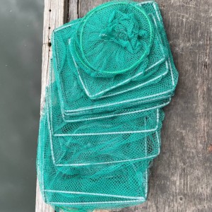 Раскладная раколовка гармошка кордовая сетка 10 м 25х30 см Зеленый Раскладная раколовка гармошка кордовая сетка 10 м 25х30 см Зеленый