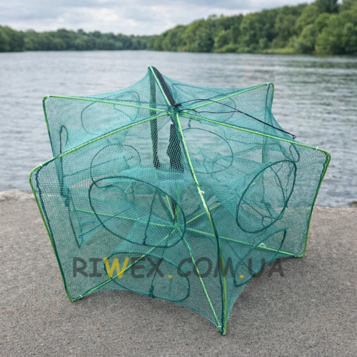 Розкладна раколовка сітка-пастка Книжка 12 входів 69х36 см