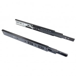 Направляючі для ящиків телескопічні 250 мм з доводчиком посилені кулькові, навантаження 45 кг (Х19/10680)