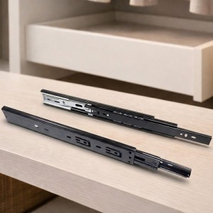 Направляючі для ящиків телескопічні 250 мм з доводчиком посилені кулькові, навантаження 45 кг (Х19/10680)