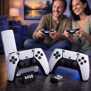 Приставка Game Stick M15 Plus 4K 64GB для ТВ HDMI 20000 ігор з 2 бездротовими джойстиками (Х05/4675)