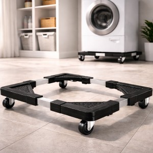 Універсальна підставка на колесах для пральної машини, холодильника регульована платформа 75*75 см (Х19/10592)