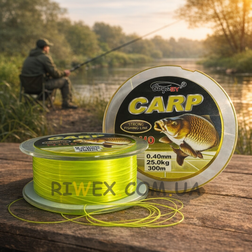 Волосінь для рибалки boyaBY Carp 300м, 25кг, 0,40мм Fluoline