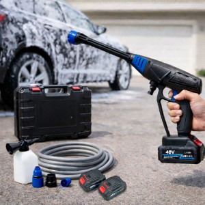 Міні мийка високого тиску MD-11 акумуляторна портативна автомийка 30 бар 1100W 2 батареї кейс (12)