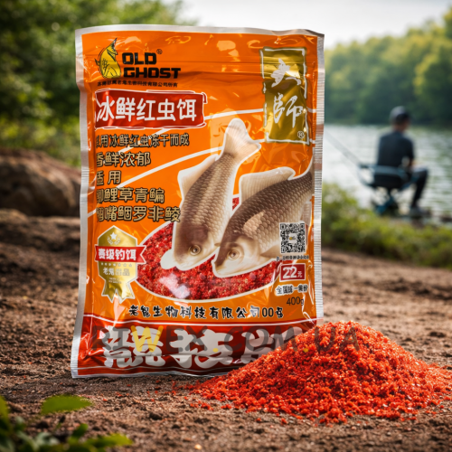 Насадка для риболовлі херабуна Old Ghost Мотиль свіжоморожений 450 г