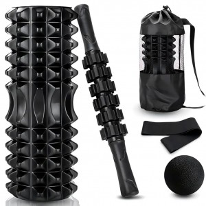 Фітнес набір 4 в 1 для масажу м’язів, йоги, розтяжки та відновлення після тренувань (626/VEN-1412)