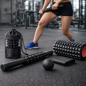 Фітнес набір 4 в 1 для масажу м’язів, йоги, розтяжки та відновлення після тренувань (626/VEN-1412)