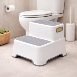 Табурет підставка дитяча сходинка 2 рівні антиковзна для раковини ванни кухні 33х31х23 см(626/VEN-1403-С45/2)