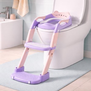 Складаний дитячий туалет 3 в 1 з драбиною, горщик-накладка антиковзка (626/VEN-1402-С45/2)
